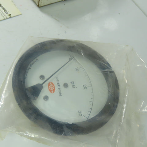 Orange Research 1201PG#42925 Differential Pressure Gauge 0-30PSI Range 1/4" NPT
