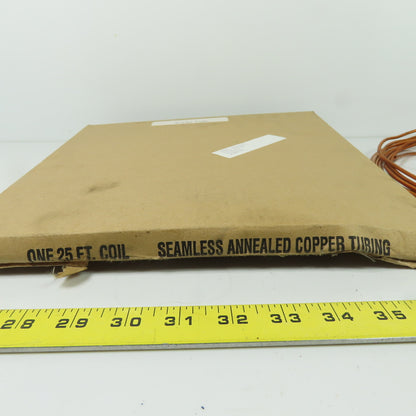 G8471200 Seamless Annealed Copper Tubing 0.1563" O.D. x 0.032" I.D. x 25'