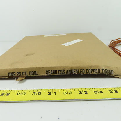 G8471200 Seamless Annealed Copper Tubing 0.1563" O.D. x 0.032" I.D. x 25'