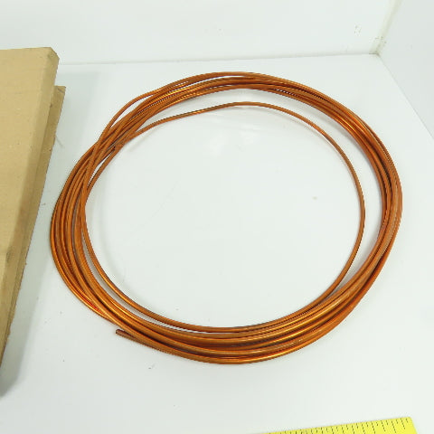 G8471200 Seamless Annealed Copper Tubing 0.1563" O.D. x 0.032" I.D. x 25'