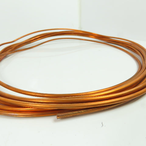 G8471200 Seamless Annealed Copper Tubing 0.1563" O.D. x 0.032" I.D. x 25'