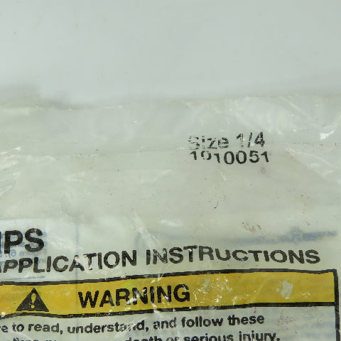 Crosby Clips G-450 Red-U-Bolt 1/4" Wire Rope Cable Clip Lot Of 7