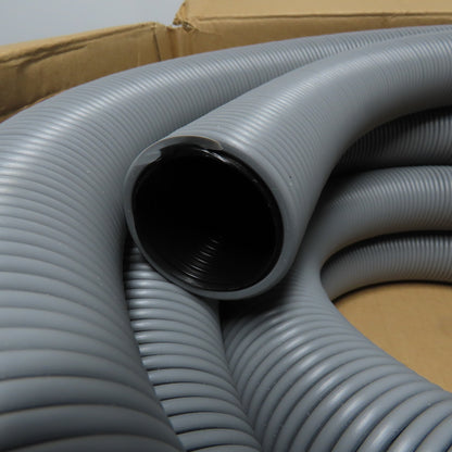 Flexaust 6420008050 50' Long 2" ID FLX Plus Gry Material Handling Duct Hose
