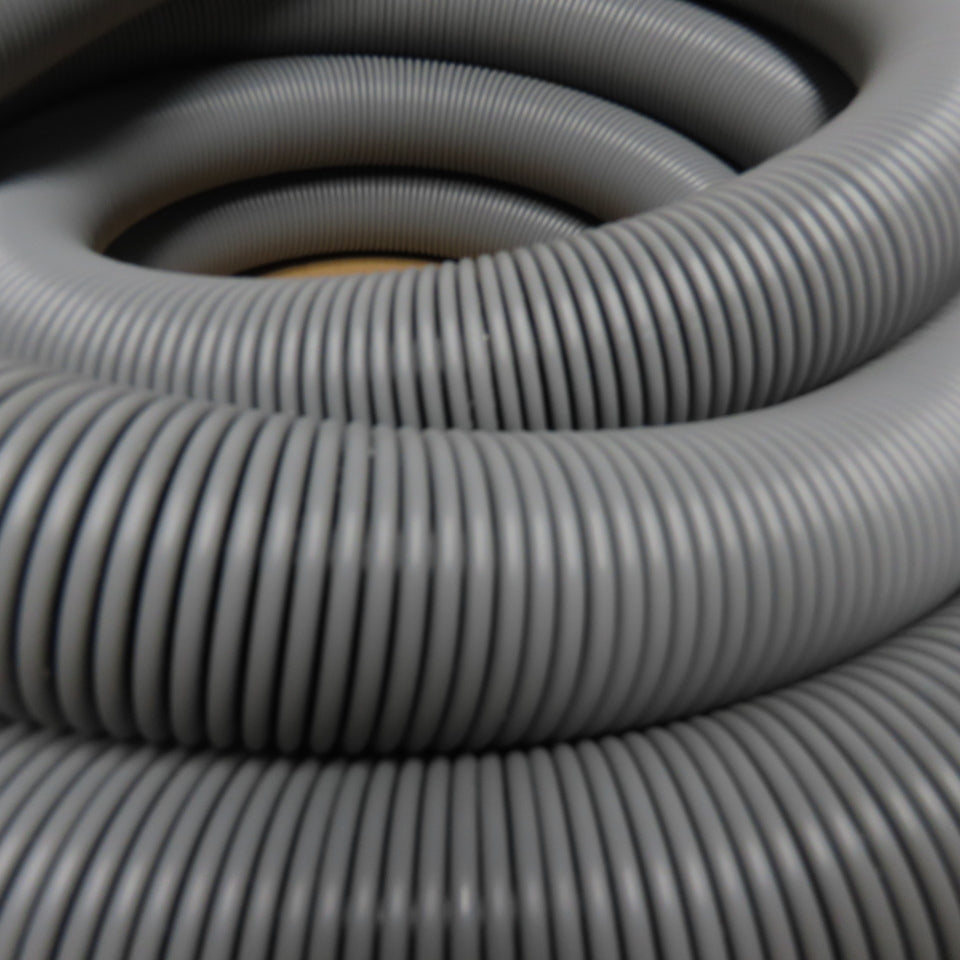 Flexaust 6420008050 50' Long 2" ID FLX Plus Gry Material Handling Duct Hose
