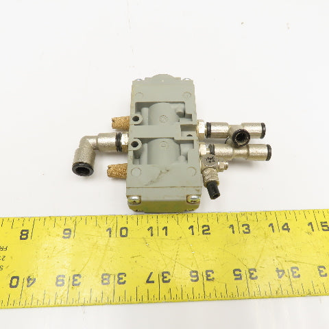 Rexroth 0 820 230 002 Air Piloted 5/2 Way Pneumatic Valve Spring Return 143PSI