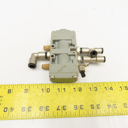 Rexroth 0 820 230 002 Air Piloted 5/2 Way Pneumatic Valve Spring Return 143PSI