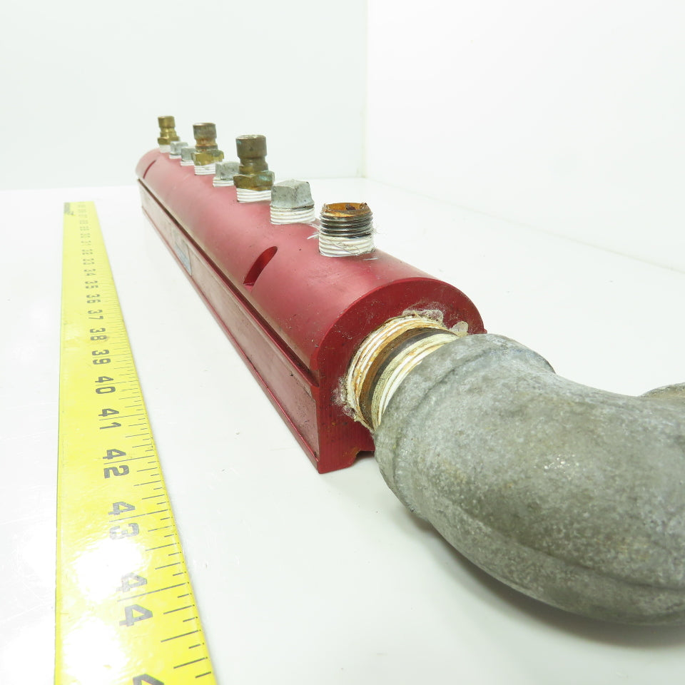 Burger & Brown Smart Flow Aluminum 8-Port Manifold 3/8"NPT Ports 1"NPT In/Out