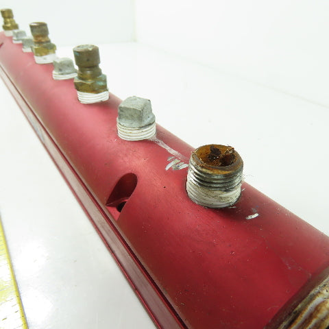 Burger & Brown Smart Flow Aluminum 8-Port Manifold 3/8"NPT Ports 1"NPT In/Out