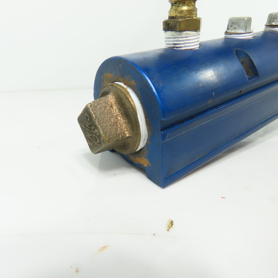 Burger & Brown Smart Flow Aluminum 8-Port Manifold 3/8"NPT Ports 1"NPT In/Out