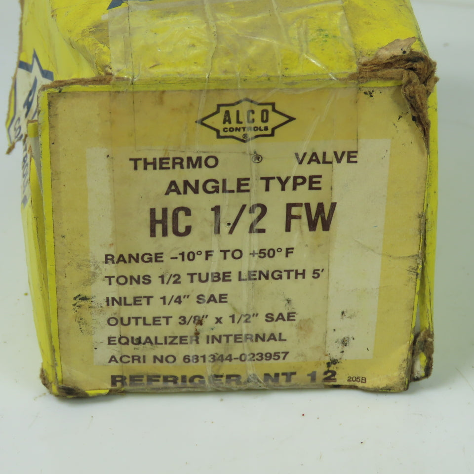 Alco HC 1/2 FW Thermo Valve Range -10°C To + 50°F 1/4" Inlet 3/8" x 1/2" Outlet