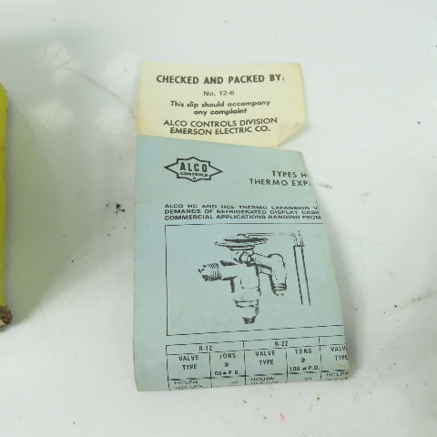 Alco HC 1/2 FW Thermo Valve Range -10°C To + 50°F 1/4" Inlet 3/8" x 1/2" Outlet