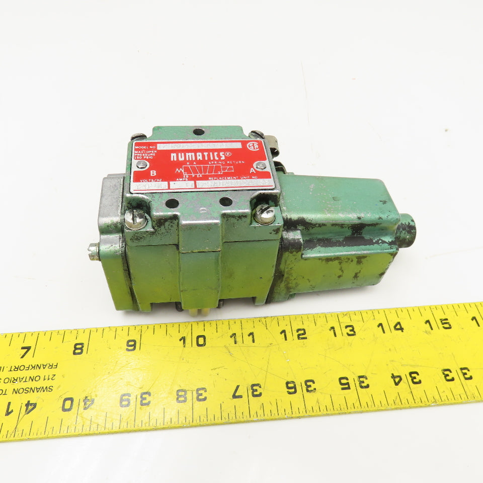 Numatics 12SAD421CA15B Pneumatic Directional Valve Body 5/2 Position 120V Coil