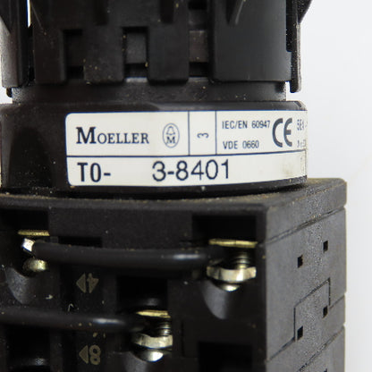 Moeller T0-3-8401 500V 3 Position Selector Switch 3Ph 10Hp