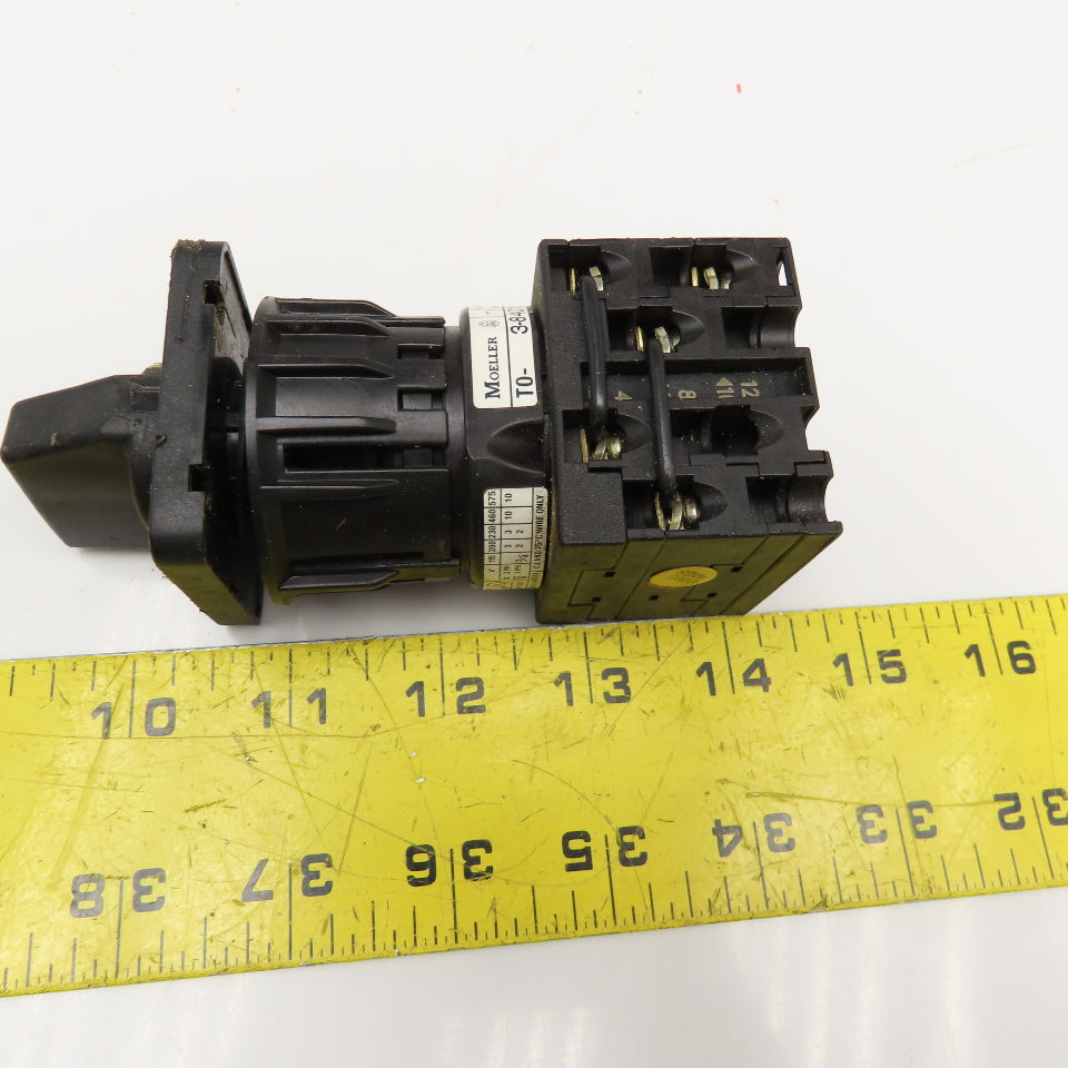 Moeller T0-3-8401 500V 3 Position Selector Switch 3Ph 10Hp
