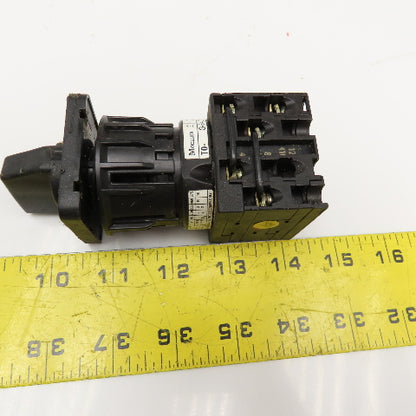 Moeller T0-3-8401 500V 3 Position Selector Switch 3Ph 10Hp