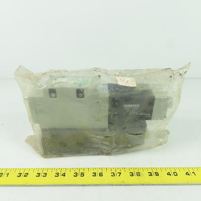 Numatics I12SA43AM015W61 Solenoid Valve Manifold 150PSI 24VDC Coil12SA400M000061