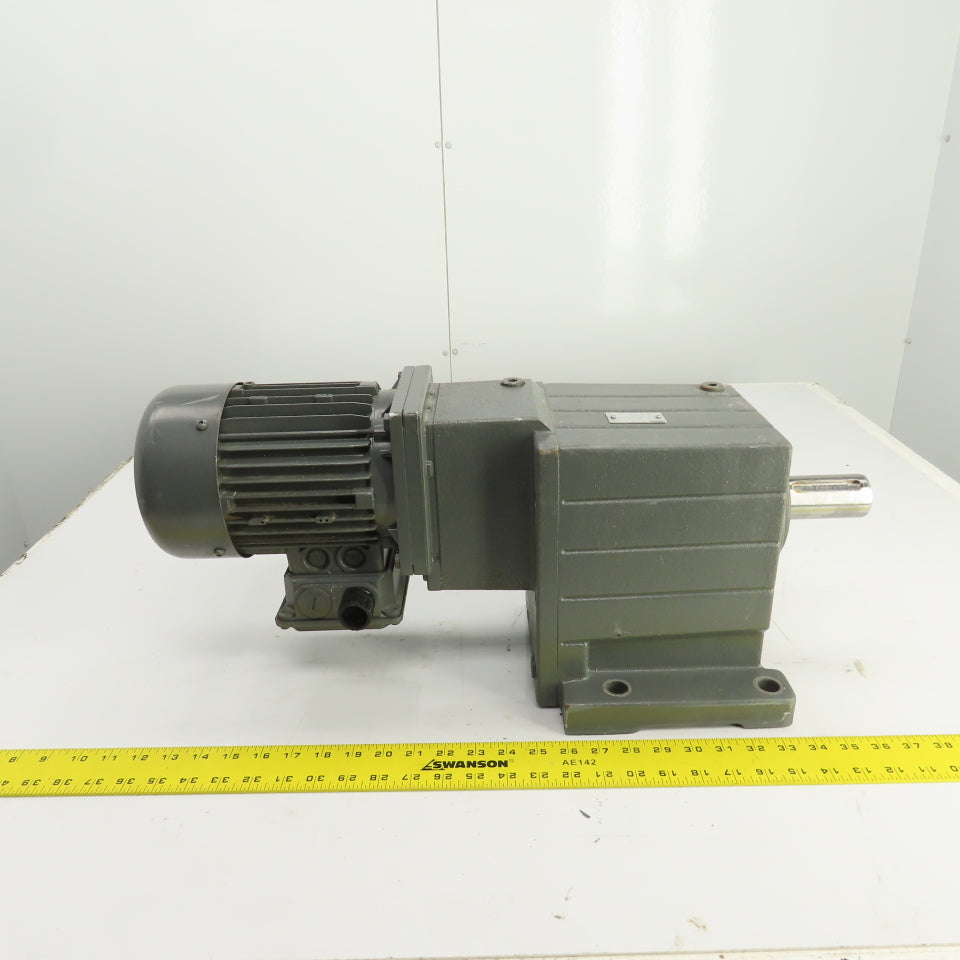 Lenze GST07-3M VBR 080C42 97.708 Ratio 0.1.30kW Inline Gear Motor 17.4RPM 3PH