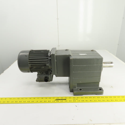 Lenze GST07-3M VBR 080C42 97.708 Ratio 0.1.30kW Inline Gear Motor 17.4RPM 3PH