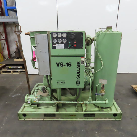 Sullair RSVS16-40AC 40HP Rotary Screw Vacuum Pump 230/460V 3PH 30.6K Hours