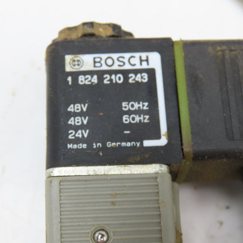 Bosch 0 820 022 998 Pneumatic Solenoid Valve 5/2 Way 48V 50/60Hz Coil