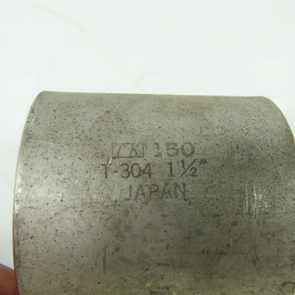 Galvanized Pipe Coupling 304 1-1/2" Lot Of 2