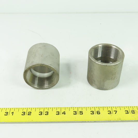 Galvanized Pipe Coupling 304 1-1/2" Lot Of 2