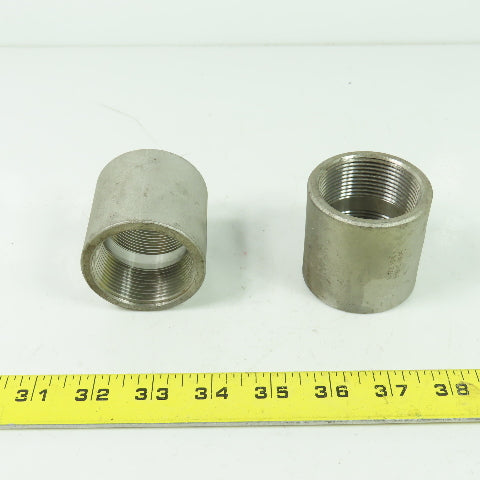 Galvanized Pipe Coupling 304 1-1/2" Lot Of 2