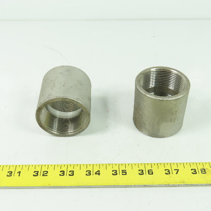 Galvanized Pipe Coupling 304 1-1/2" Lot Of 2