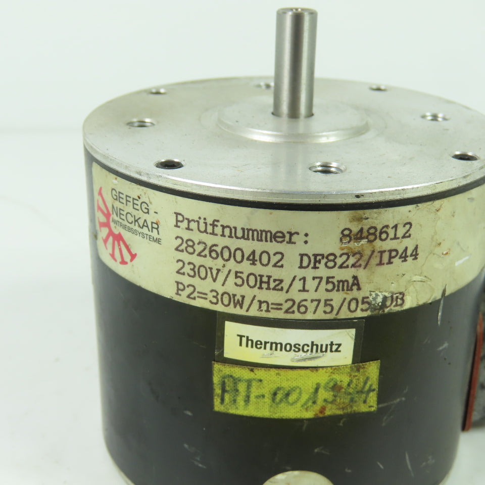 Gefeg Neckar 282600402 DF822/IP44 AC Motor 230V 50Hz 175mA
