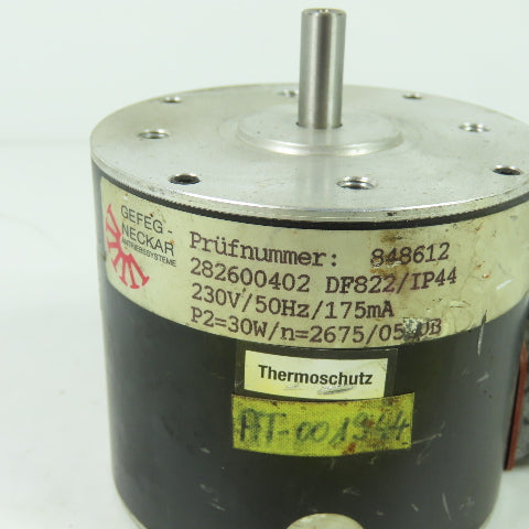 Gefeg Neckar 282600402 DF822/IP44 AC Motor 230V 50Hz 175mA