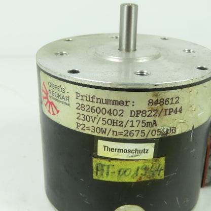 Gefeg Neckar 282600402 DF822/IP44 AC Motor 230V 50Hz 175mA
