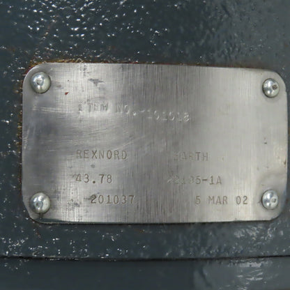 Rexnord 22195-1A 201037 13.78:1 Ratio Inline Gearbox Speed Reducer 2-1/8" Shaft
