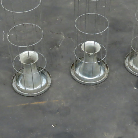 Menardi 72" L x 6" Steel Dust Filter Bag Cage Lot Of 4