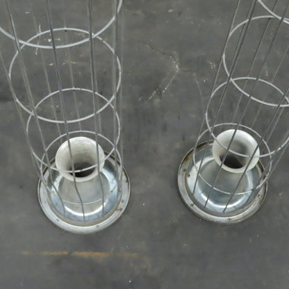 Menardi 72" L x 6" Steel Dust Filter Bag Cage Lot Of 4
