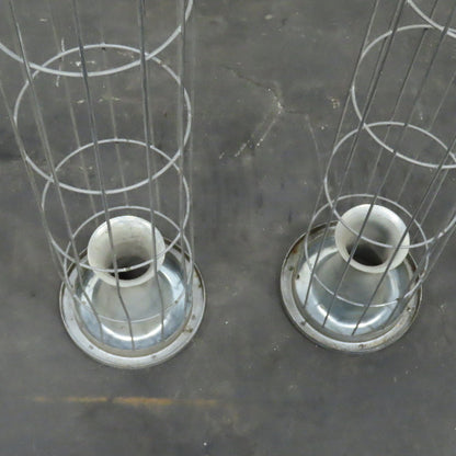 Menardi 72" L x 6" Steel Dust Filter Bag Cage Lot Of 4