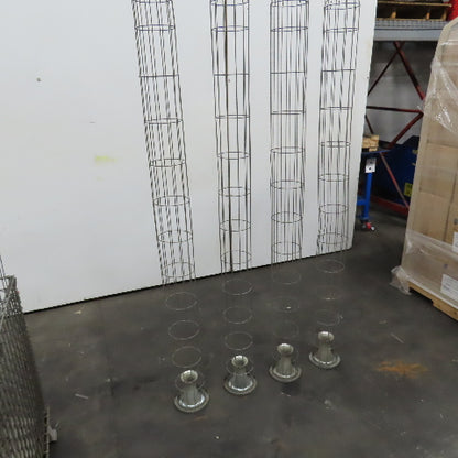 Menardi 72" L x 6" Steel Dust Filter Bag Cage Lot Of 4