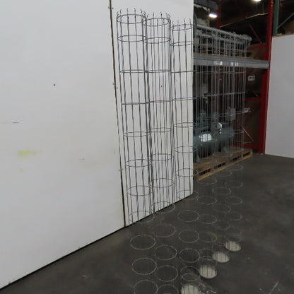 72" L x 6" Steel Dust Filter Bag Cage Lot Of 6