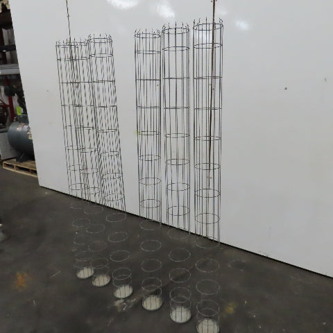 72" L x 6" Steel Dust Filter Bag Cage Lot Of 6
