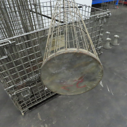 76" L x 6" Steel Dust Filter Bag Cage Lot Of 13