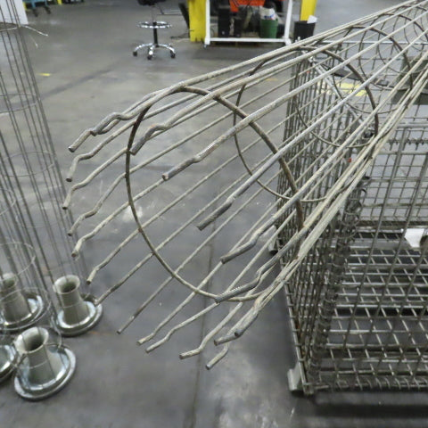 76" L x 6" Steel Dust Filter Bag Cage Lot Of 13