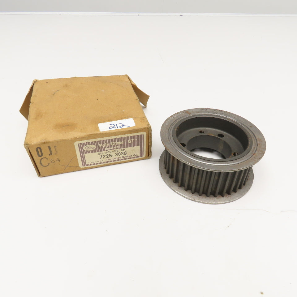 Gates 8M-38S-36 Poly Chain Timing Belt Sprocket 3.81" Diam. 38 Groove