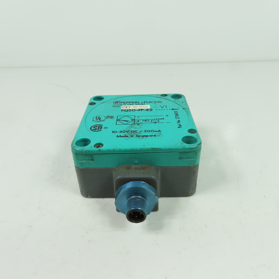 Pepperl & Fuchs NJ50-FP-E2 Inductive Proximity Sensor 10-30VDC 200mA