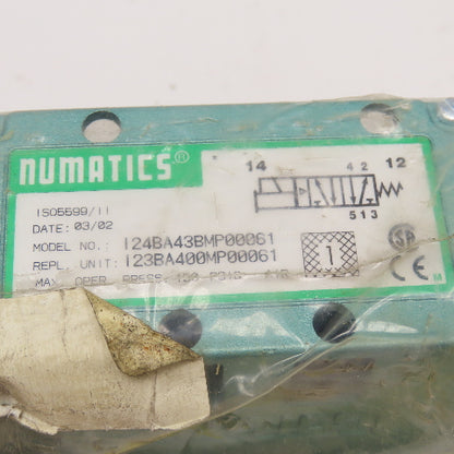 Numatics I24BA43BMP00061 5/2 Position Pneumatic Solenoid Valve 24VDC Coil