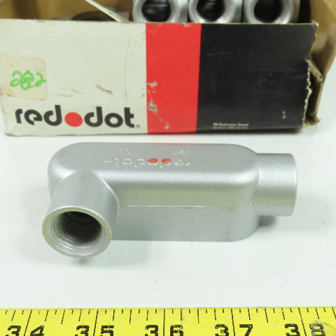 Red Dot ALL-1 Conduit Body LL Elbow 1/2" Lot Of 10