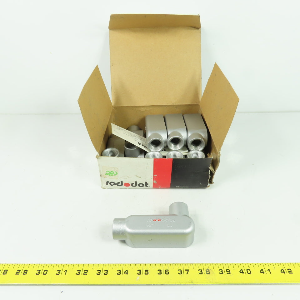 Red Dot ALL-1 Conduit Body LL Elbow 1/2" Lot Of 10