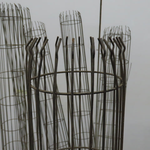 Menardi 70" L x 6" Steel Dust Filter Bag Cage Lot Of 12