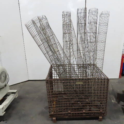 Menardi 70" L x 6" Steel Dust Filter Bag Cage Lot Of 12