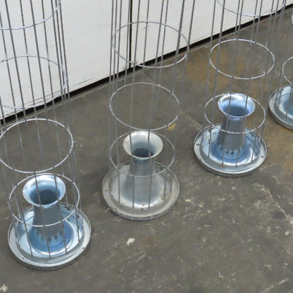 Menardi 72" L x 6" Steel Dust Filter Bag Cage Lot Of 5