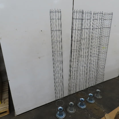 Menardi 72" L x 6" Steel Dust Filter Bag Cage Lot Of 5