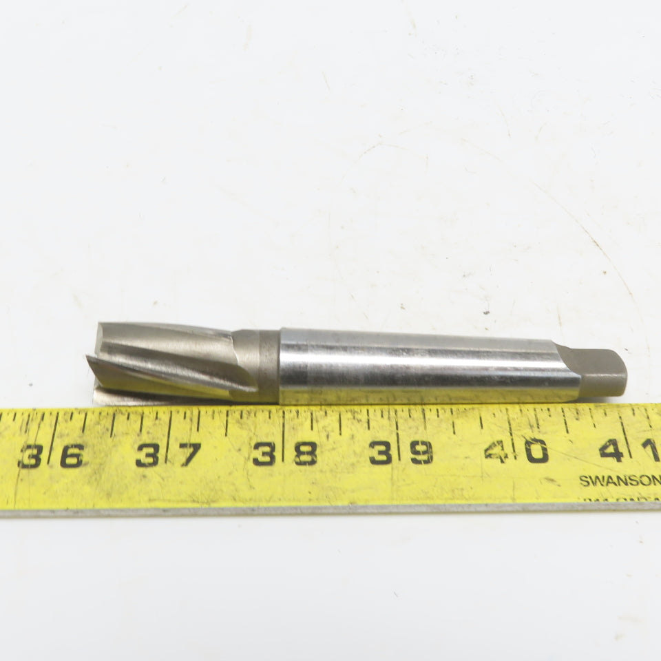 4 Flute HS End Mill W/#2 Morse Taper 1-1/4" LOC Sharp